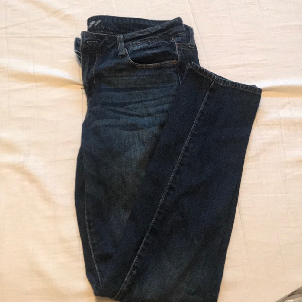 Dark wash boyfriend jeans